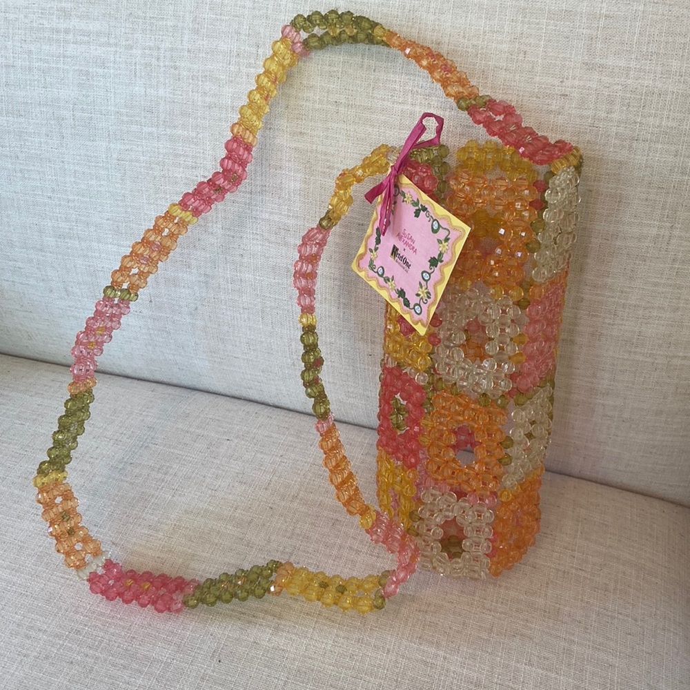 Susan Alexandra Ketel One Botanical Bag Purse Beaded Bottle Holder NWT